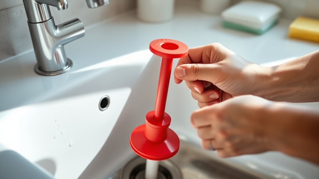 use proper plunger technique