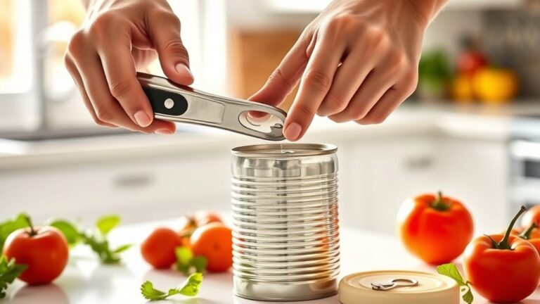 using the can opener