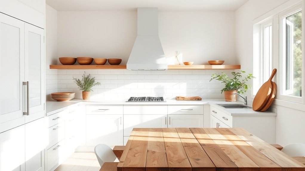 warm natural wood accents