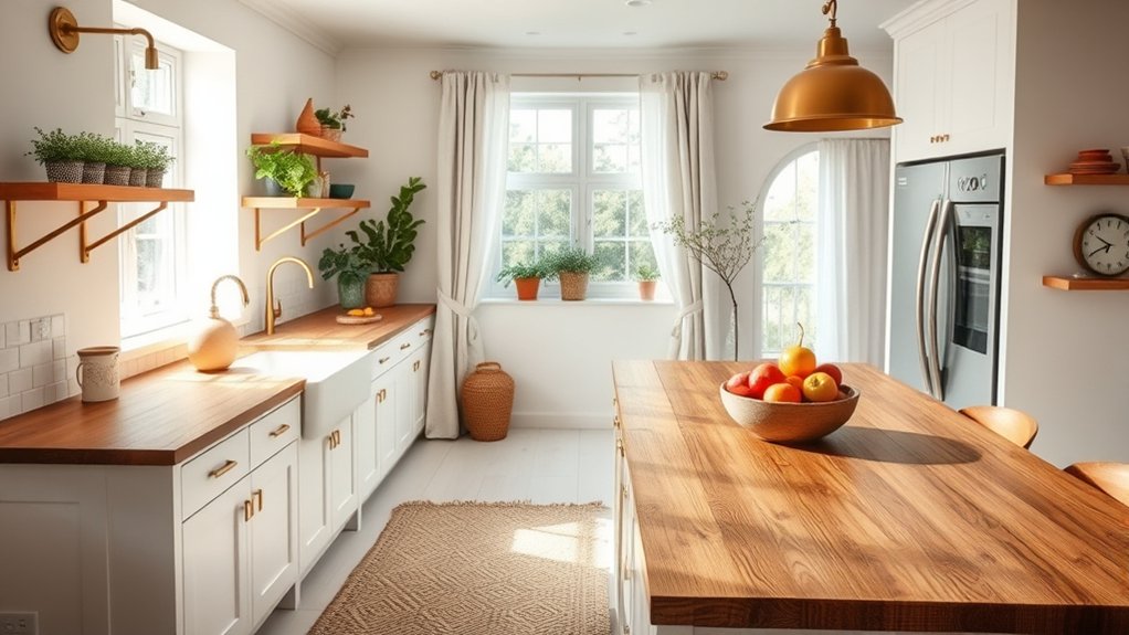 warm white kitchen tips