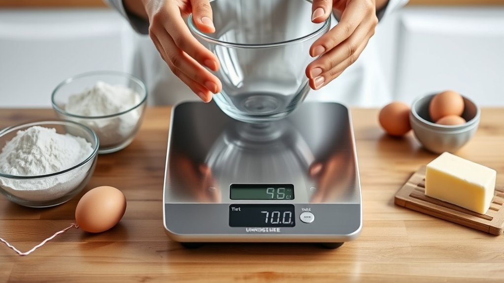weigh ingredients accurately
